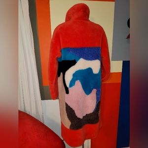 One of a kind 100% wool oversized coat L (46 euro).